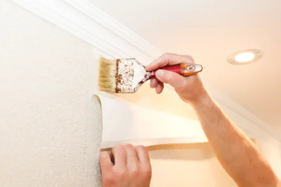 Pose de papier peint à Lambesc — revêtements muraux et toiles de verre